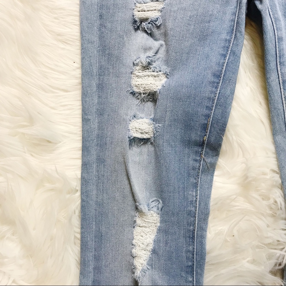 PacSun Light Wash Distressed Jeggings Jeans Skinny - Picture 4 of 9